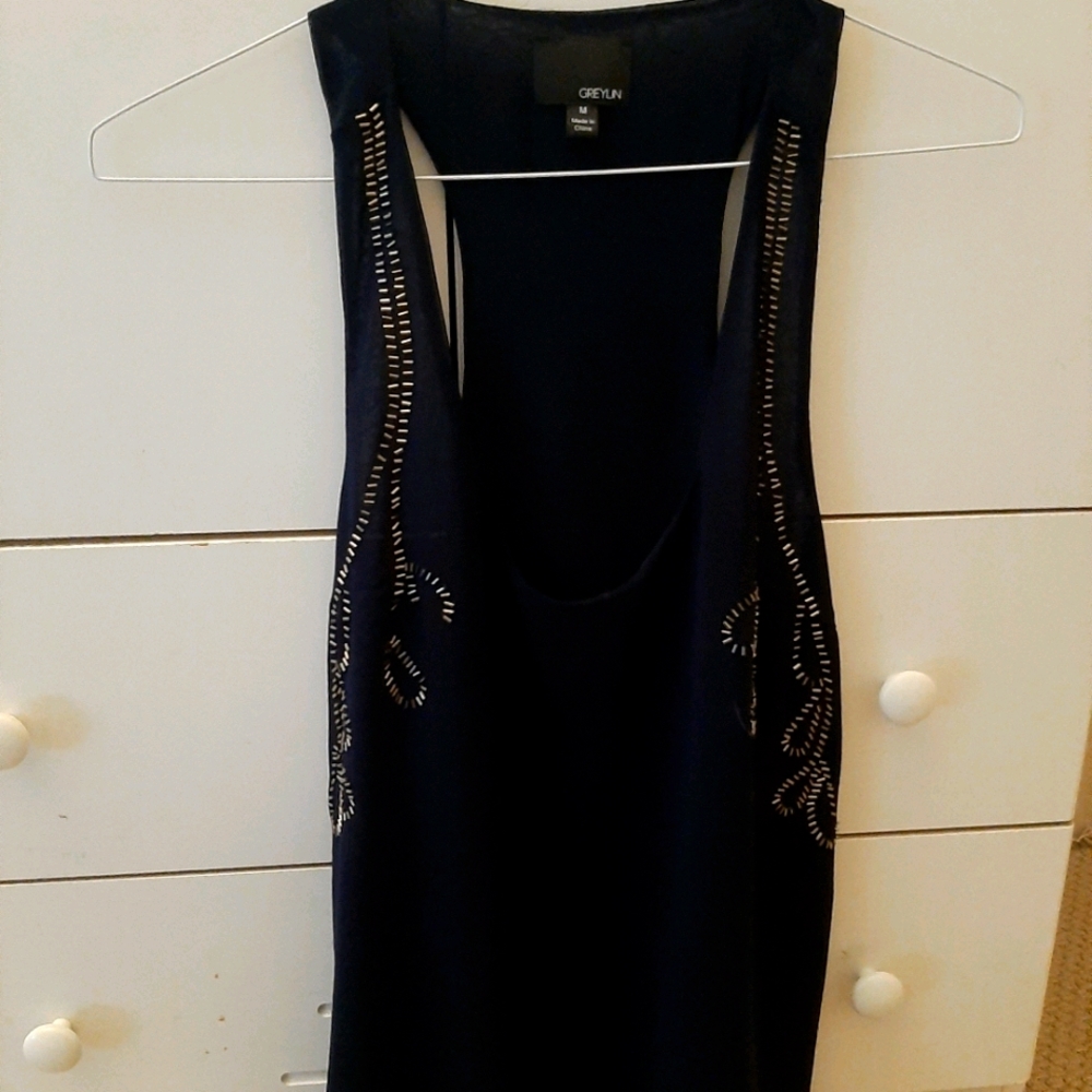 Long black tank